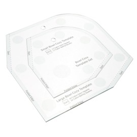 EXCEART Patchwork Ruler Sewing Ruler Quilting Microwave Bowl Cozy Template Pattern DIY Sunflower Stencil Batting Bowl Cozy Template for Sewing Bowl Cozy Template 3 Sizes Flat Fold Acrylic