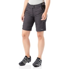 CMP Women’s 3c96476 Mountain Bike Shorts, Womens, 3C96476, nero, Large