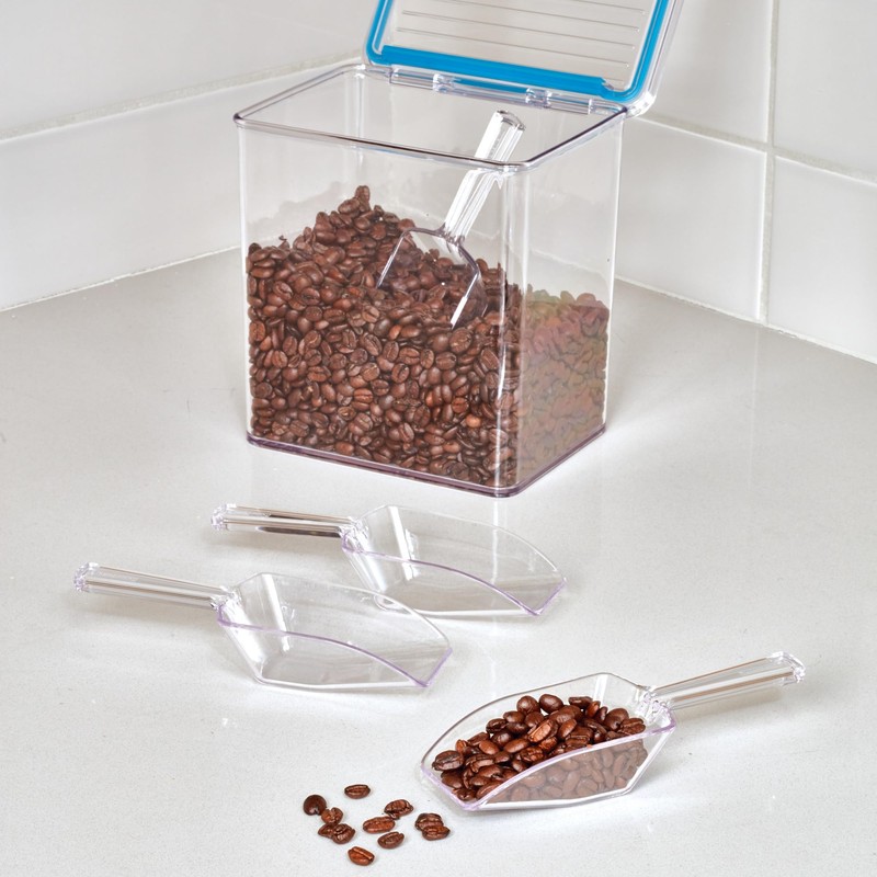 iDesign Large Plastic Scoop Measuring Cups – Set of 4,