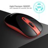 Leadsail Wireless Slim USB Mouse, Silent Click 3 Levels, 4