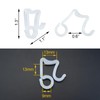 Qancekoo 50 PCS Gutter Hooks, Mini Plastic Christmas Light Clips