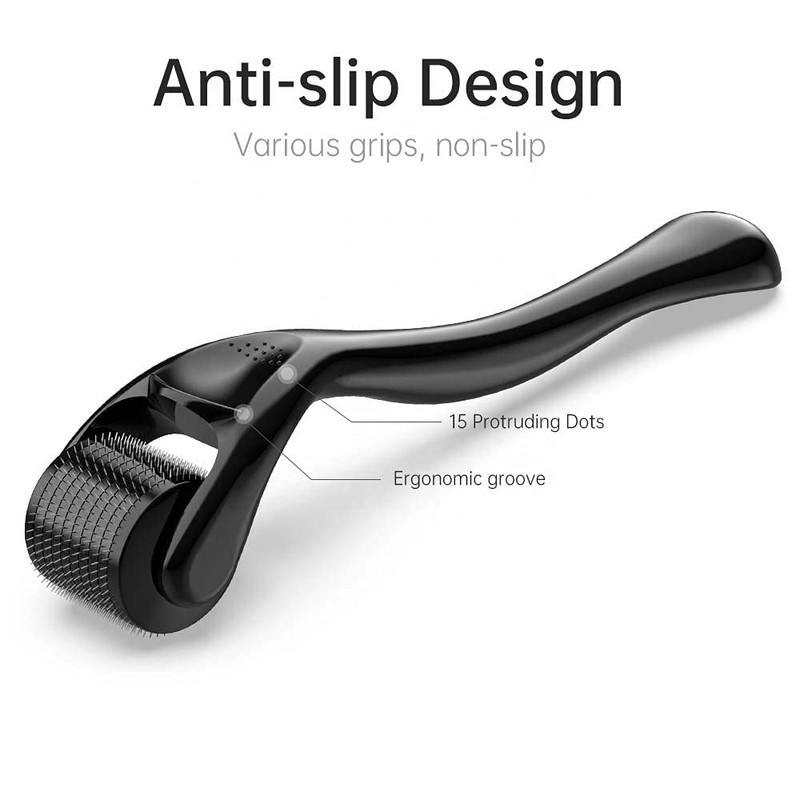 AUDUODUO® Derma Roller 0.3 mm with Real Silver Needles, Micro