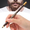 Lápiz de Barbero 3 Piezas, Relleno para Barba Marrón Oscuro,
