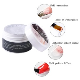 Aufbaugel für Gelnägel - 4 Grundfarben Builder Nail Gels Nagelset - Nude Cover - UV Gel zur Nagelverlängerung und Modellage - Nail Art Gel Nagel,15 ml