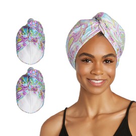 Turbie Twist Microfiber Hair Towel (2 Pack) Paisley