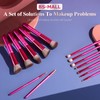 BS-MALL BS-MALL Makeup Brushes 14 pcs Makeup Tools Kit Premium