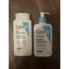 CeraVe SA Lotion for Rough & Bumpy Skin Smoothing lotion & Body Wash