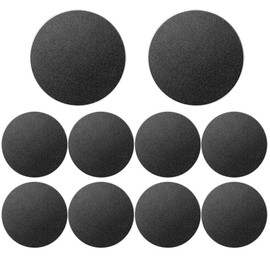 ANRACHEL Universal Metal Plate with Adhesive for Magnetic Car Phone Holders, Wall, Magnets. Round Disk Iron Sheets (Black,10 Pack)