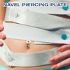 Wesiti 300 Pcs Clear Piercing Disc for Piercing Bump 3/5/7/9/11/13