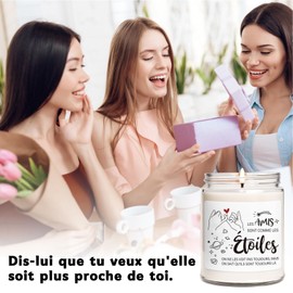 VivaJoy Beste Freundin Geschenk – Geschenk für Damen, Geburtstag, Duftkerze Lavendel, Geschenk für Schwester, ideal als Geschenk für beste Freundin, Frau, Geschenk Beste Schwester, perfekt für