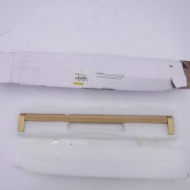 RH 12" Lacquered Burnished Brass Lambeth Knurled Cabinet Pull