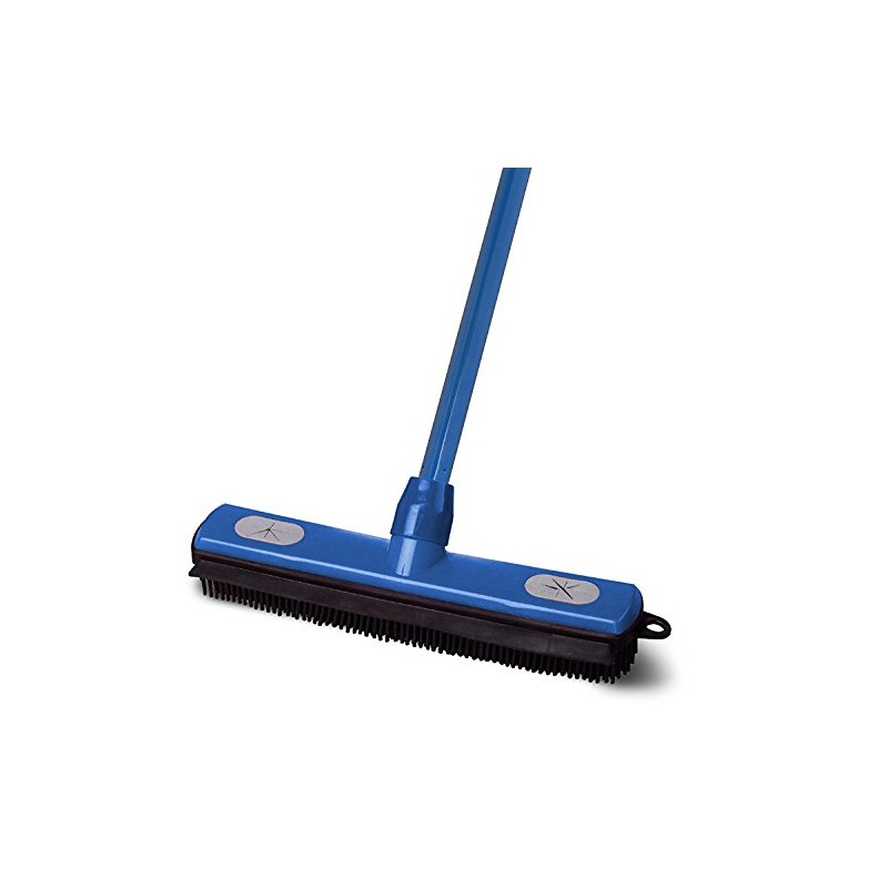 Superior Fur Remover Rubber Broom- 48 Inch Handle