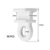 90 PCS Curtain Track Gliders – Plastic Curtain Rollers with