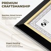 Venusmiles 8.5 x 11 Diploma Certificate Frame with Gold Rim,
