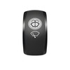 Windshield Washer Wiper Momentary Rocker Switch 6PIN DPDT (ON) ON