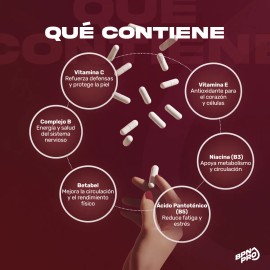 Complejo B | Energía, Metabolismo | Betabel, Vitaminas y Antioxidantes | Apoya el Bienestar, Rendimiento, Función Cognitiva y Salud Celular | ACTIVE B BPN PRO | 60 Cápsulas