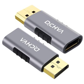 DCHAV 4K DisplayPort to HDMI Adapter DisplayPort Male DP to HDMI Female Converter Uni-Directional Display Port to HDMI Converter Compatible with Desktop, Laptop, Monitor, TV, Projector