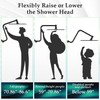 Rain Shower Head Extension Arm, Upgrade 12 Inch Metal Shower