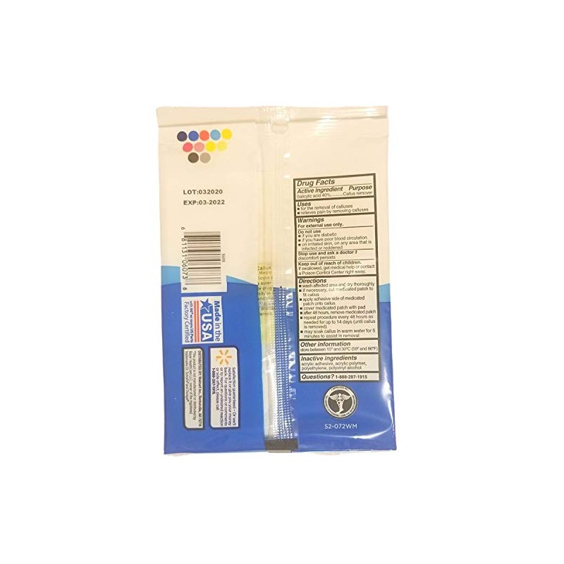 Equate Extra Thick Callus Removers with Salicylic Acid, 4 Pads,