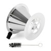 Pour Over Coffee Dripper, Stainless Steel Cone Coffee Filter with