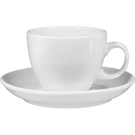 Seltmann Weiden VIP Weiss Uni Cappuccinotasse 0,22 l mit Untertasse 1131