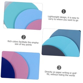 Operitacx 40pcs Portable Highlight Stickers Reusable Sticky Page Markers for Books Index Tabs Colors for Organizing Notes and Highlighting Text