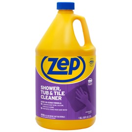 Zep Shower Tub and Tile Cleaner 1 Gallon ZUSTT128 (Case of 2) - No Scrub Pro Formula Breaks up Tough Buildup on Contact