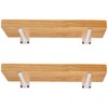 White Shelf Brackets 12 Inch, Heavy Duty Wall Mounted Metal