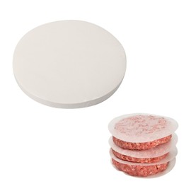 100 Stück Burgerpapier, Backpapier Rund, Antihaftbeschichtet, Blatt Backpapier für Burgerpresse, Fettdicht, 11 cm