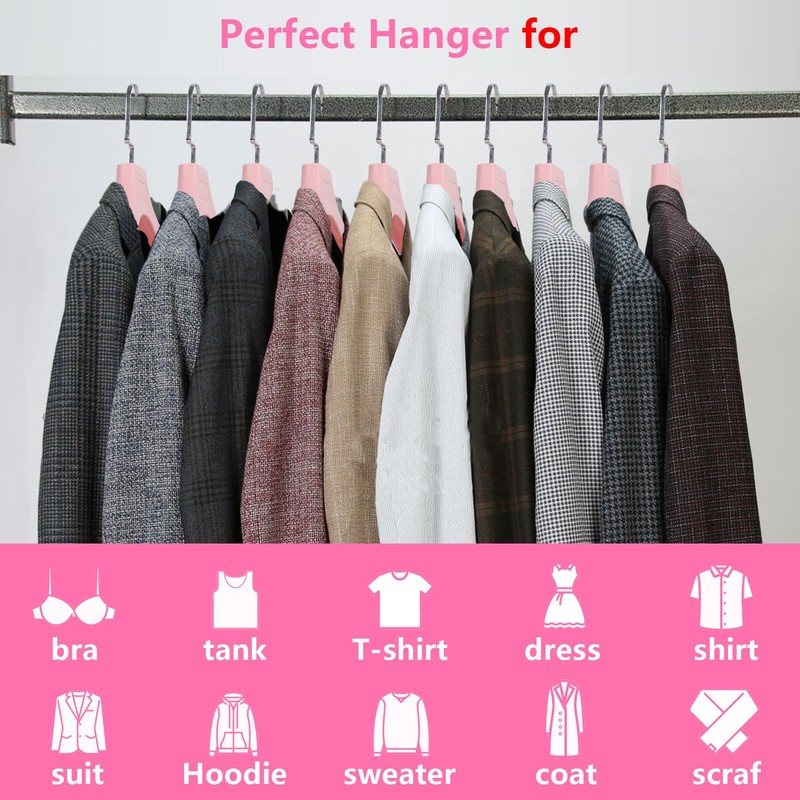DEDU Suit Hangers for Men 20 Pack, Sweater Hangers No