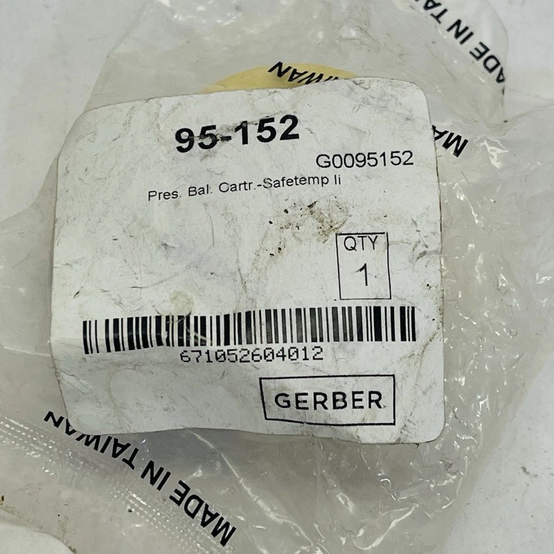 GERBER 95-152 PRESSURE BALACE CARTRIGE COMPATABLE WITH 95-154