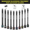 ARUCMIN 1/2" Drive Torque Limiting Extension Bar Set, 10-Piece Lug