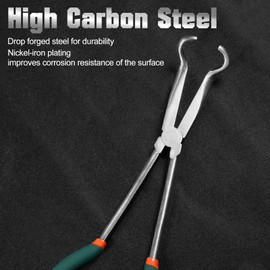 SPEEDWOX Ultra Long Hose Pliers, 45 Degree Bend Pliers, Long Pliers, Mechanic Pliers, Long Reach Pliers, Long Nose Pliers, 10.8 inches (274 mm), Hose Removal, Hose Grip, Precision Work, Automobile,