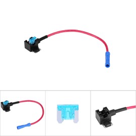 Blade Fuse Holder, Car Add a Circuit Fuse Tap Mini Blade Fuse Tap Micro Fuse Holder with 15A Blade Fuse Pack of 5(micro Mini)