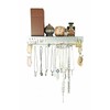Mango Steam Wall-mounted Jewelry Organizer Shelf (17 Inch, Silver)