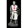 White Knight Templar Figure with Shield and Sword | Templar