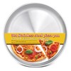 Yuiicaov Stainless Steel Pizza Pan 12 inch, Pizza Pan for
