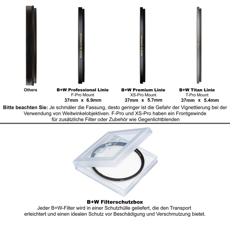 B+W 37MM XS-PRO Multi-Resistant Nano Coating 007
