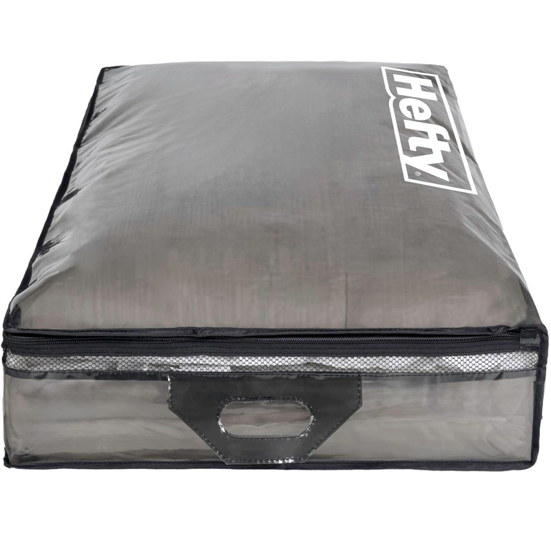 Hefty Underbed Flexible Tote with Breathable Mesh, Double Zipper, 2