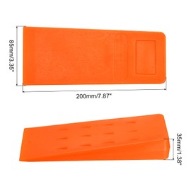 sourcing map 2Pcs Felling Wedges Tree Cutting 8" Plastic Chainsaw Wedge Set for Chainsaw Accessories Outdoor Tree Cutting Equipment Logging Supplies Tools, Orange