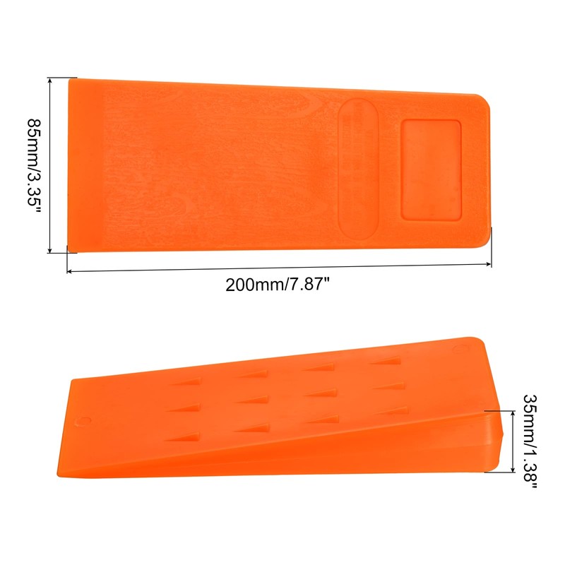 sourcing map 2Pcs Felling Wedges Tree Cutting 8" Plastic Chainsaw