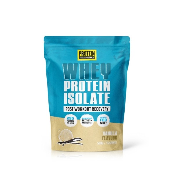 Protein Supplies Australia Whey Protein Isolate - Vanilla Bean 500g