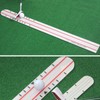Golf Putting Mat Acrylic Accurate Scale Line Portable Double Sided