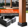 Uphode 6"x6" (Actual: 5.5"x5.5") Deck Post Base Cover Split, Aluminum