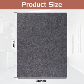 PANDOROOM Garage Floor Mats Oil Spill Mat, Premium Absorbent Oil Pad, Waterproof Mats, Reusable, Washable, Protect Garage Floor Surface from Spill & Stain (36" x 60")