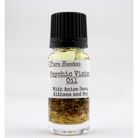Pure Hoodoo | Psychic Vision Oil 10ml - Used in Spells for Clarity in The Reading of Fortunes, to Commune with Spirits and Increase Psychic Abilities