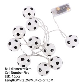 Kopida LED String Light Soccer Balls Lights Football Lights Battery Powered Fairy Light String Light for Garden Home Anniversary Party Decor