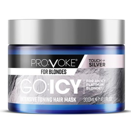 PROVOKE Go Icy Intensive Toning Hair Mask 300ml *NEW* Intensely Brightens Blonde, White & Grey Hair For An Extra Bright Icy Platinum Effect