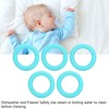 5pcs Baby Soft Silicone Teething Ring Toy Infant Safe Elastic