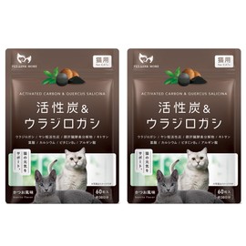 PETLINKMORE Activated Carbon & Vadillagasi, Kidney Health, Bonito Flavor, 8 Major Ingredients, Supplement for Cats, Health Food for Pets, Made in Japan (60 Days)